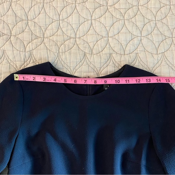 Club Monaco | Archibelle Bell Sleeve Dress — Navy Blue | Size 0 - Picture 10 of 15